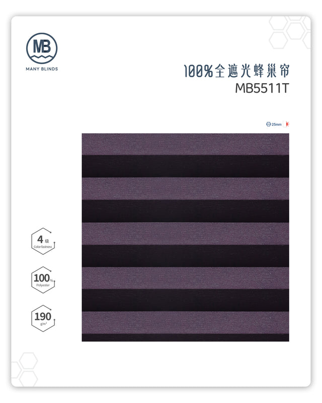 H-100-全遮光蜂巢帘