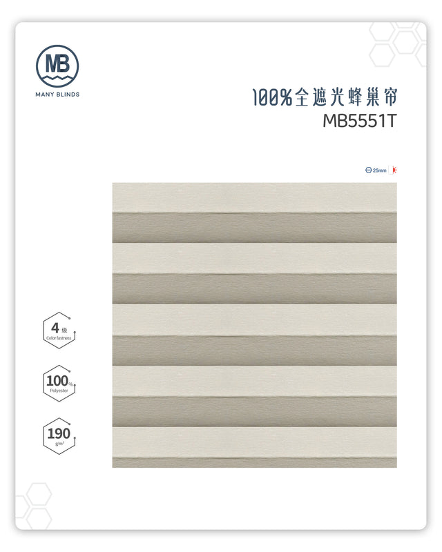 H-100-全遮光蜂巢帘