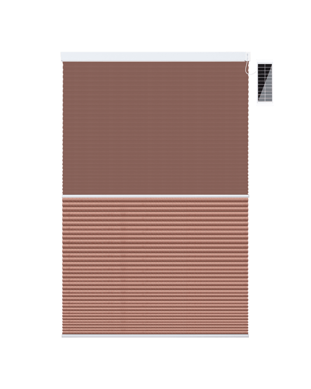 Solar-powered day and night honeycomb