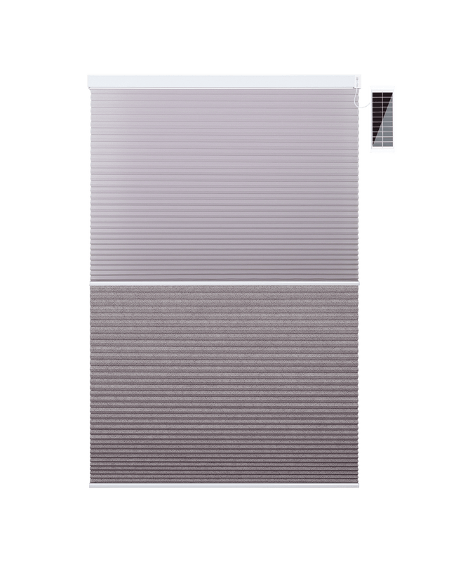 Solar-powered day and night honeycomb