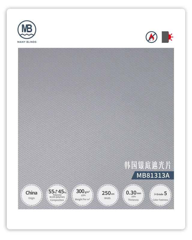 VC Korean Silver-Backed Blackout Vertical Blinds