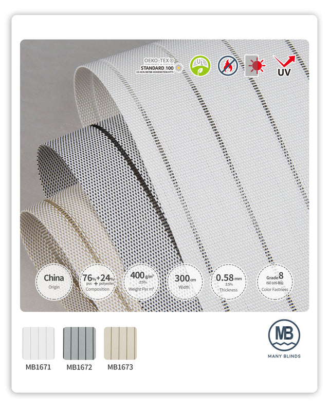 R-02 Imitation Gauze Sunlight Roller Blind I