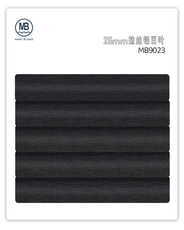 V-25mm Aluminum Venetian Blinds-Brushed Finish