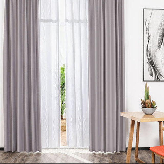 Tri-Proof Faux Linen Fabric- Black Out