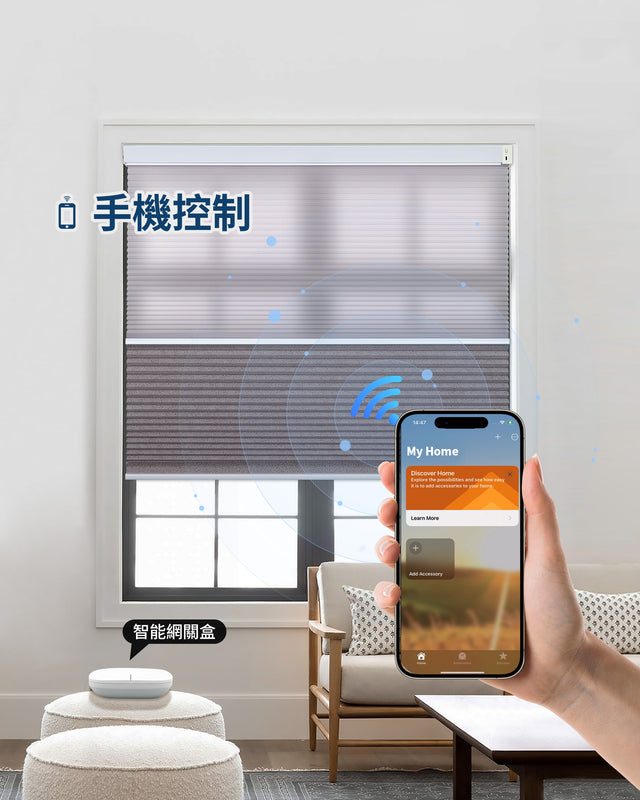 Solar-powered day and night honeycomb