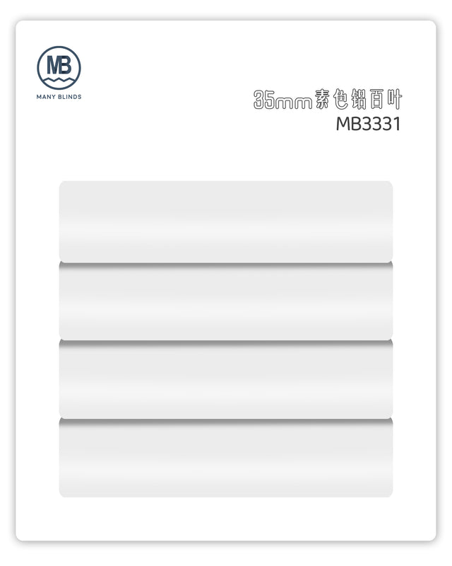 V-35mm Aluminum Venetian Blinds – Solid Color Slats