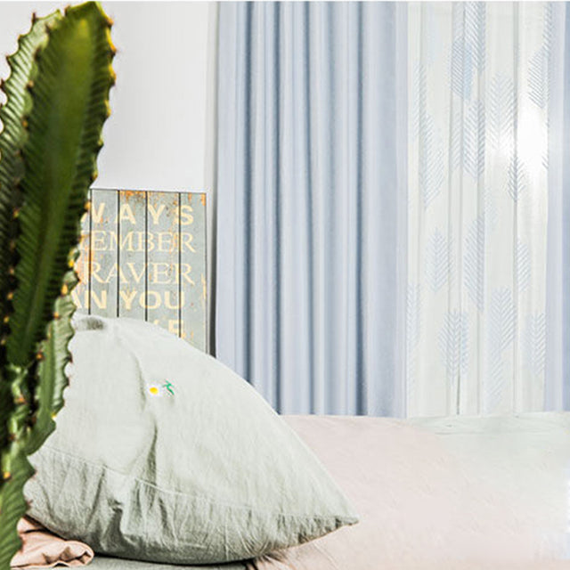 Tri-Proof Faux Linen Fabric- Black Out