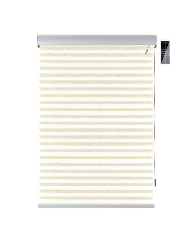 Solar-powered soft gauze curtain