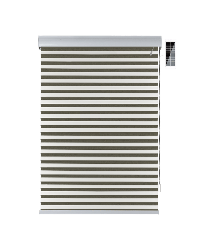 Solar-powered soft gauze curtain