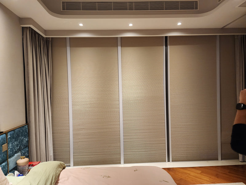 臥室蜂巢簾實例分享｜遮光邊槽讓睡眠更安穩