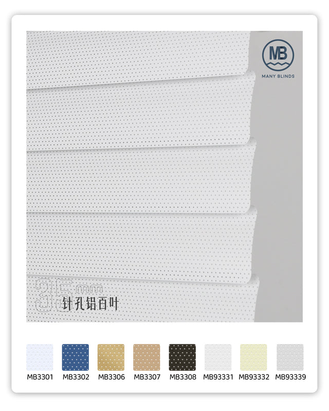 V-35mm Aluminum Venetian Blinds – Perforated Slats