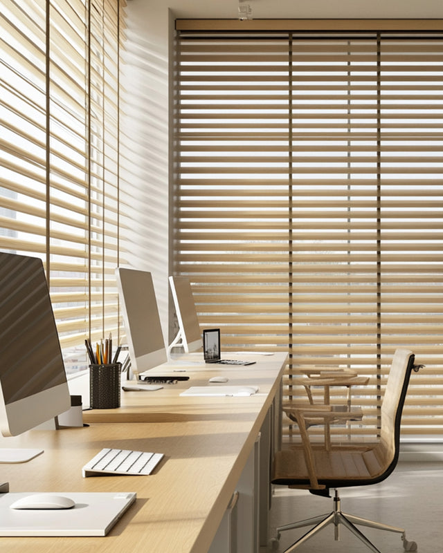 wooden blinds